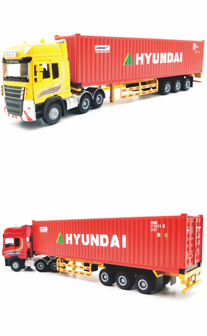 物流集装箱拖车模型 海艺坊定做,物流集装箱拖车模型 海艺坊订制订做