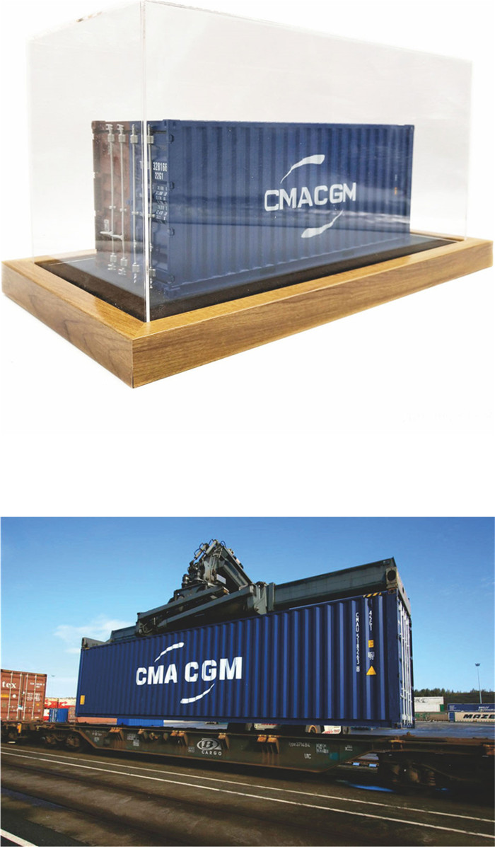 cma-cgm达飞海神 集装箱模型 1:20货柜模型 船公司货柜模型工厂 海艺
